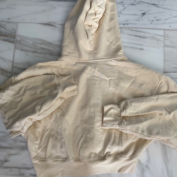 Daily Drills Sand Cropped Zip Hoodie - Picture 4 of 4